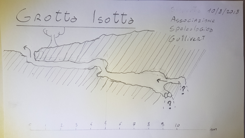 Grotta Isotta mappa